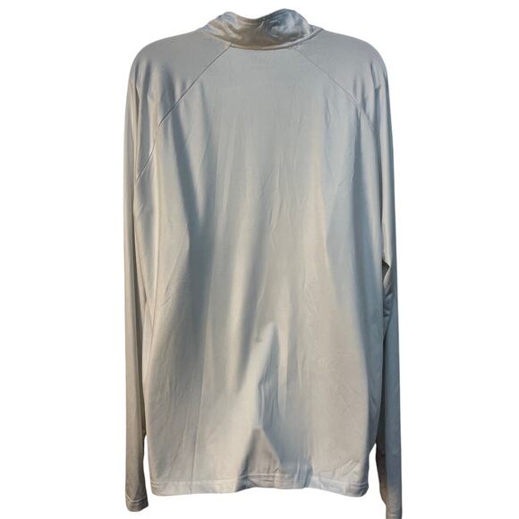 Ocean Coast White Quarter Zip XL‎ Thin Great for Layering Pre-owned - Picture 2 of 7